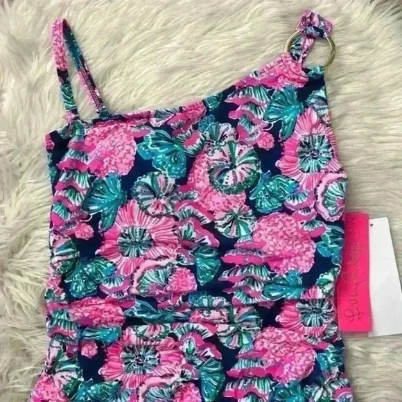 {Lilly Pulitzer} Leola One-Piece
Swimsuit Oyster Bay Navy
Shroom With A View - 4 - Picture 5 of 8